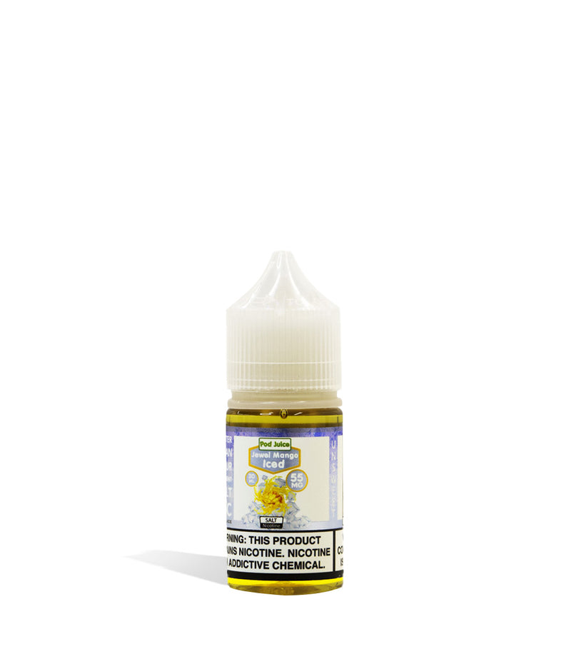 Jewel Mango Iced Pod Juice Salt Nicotine 30ML 55MG on white background