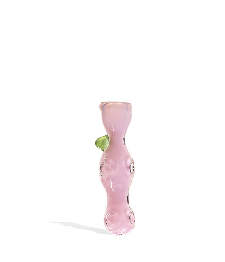 Pink 3 inch Slime Dye Chillum on white background
