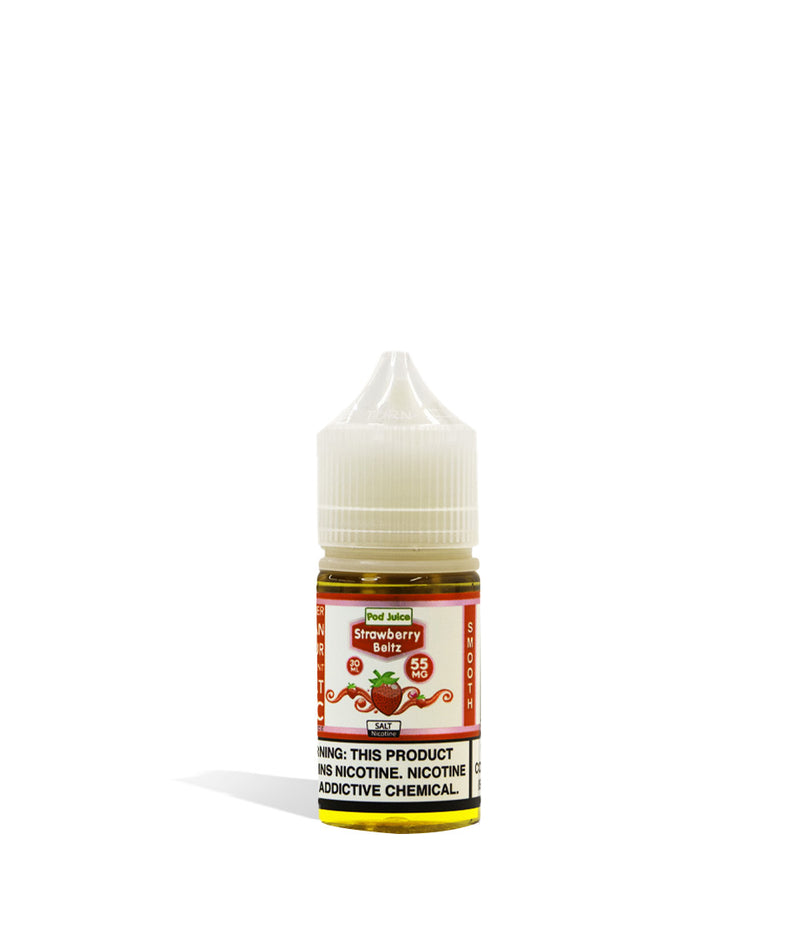 Strawberry Beltz Pod Juice Salt Nicotine 30ML 55MG on white background