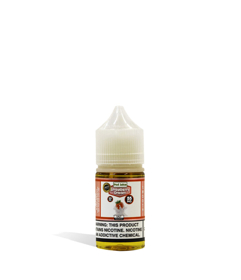 Strawberry Dream Pod Juice Salt Nicotine 30ML 55MG on white background