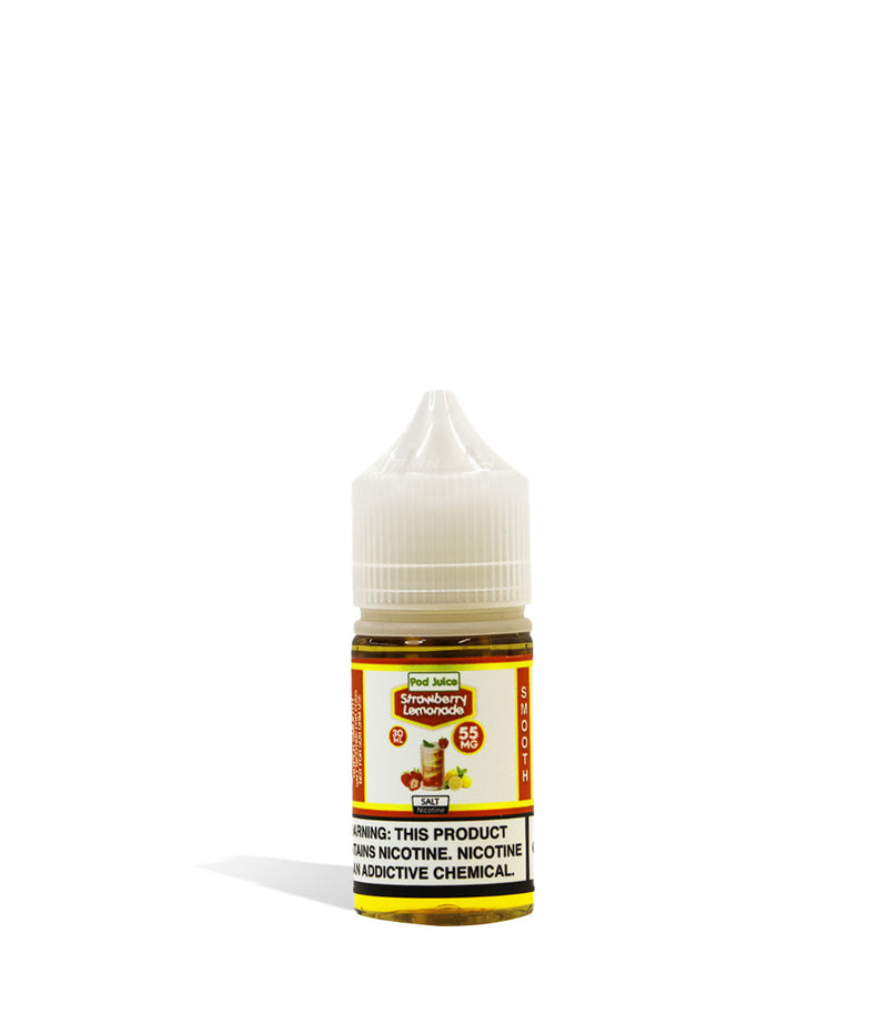 Strawberry Lemonade Pod Juice Salt Nicotine 30ML 55MG on white background
