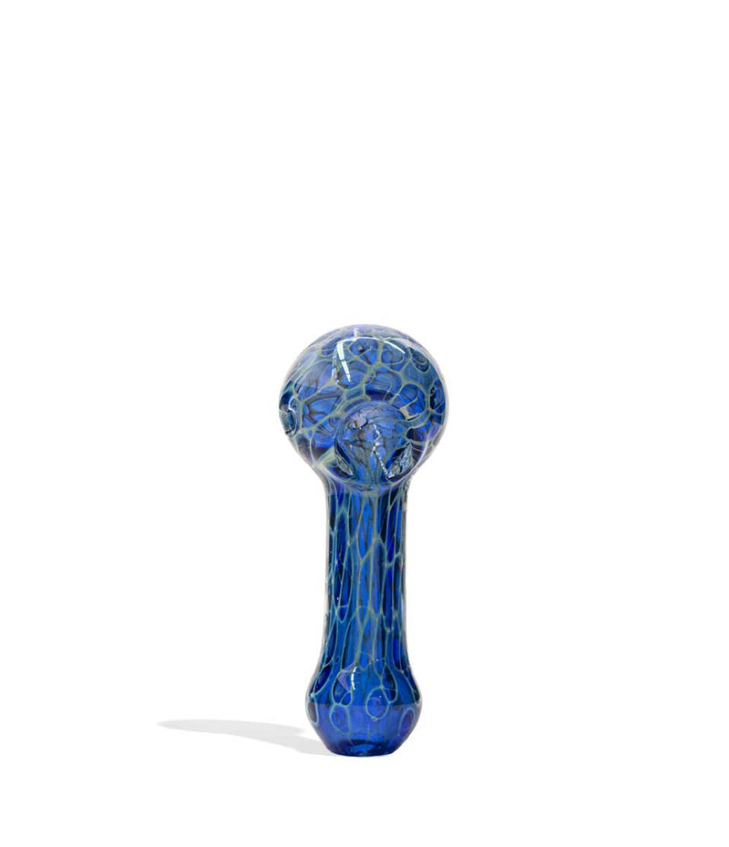 4 inch Double Glass Fancy Pipe on white background
