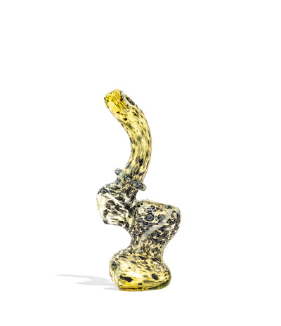 4 inch Gold and Silver Fumed Mini Bubbler on white background
