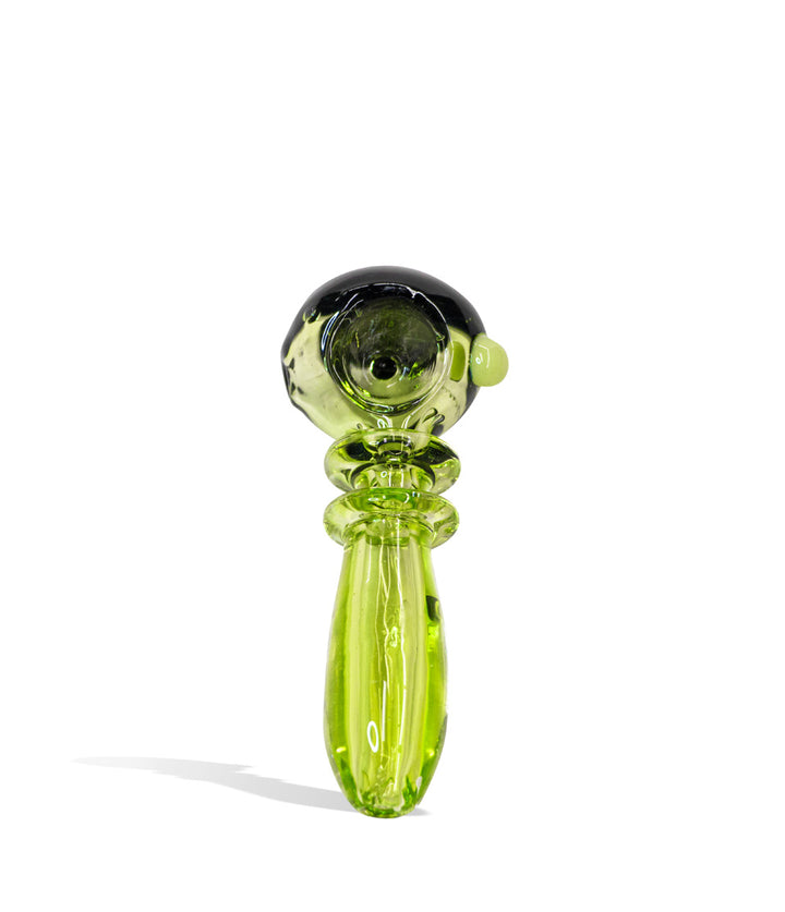 green ball 4 inch Green Premium Hand Pipe on white background