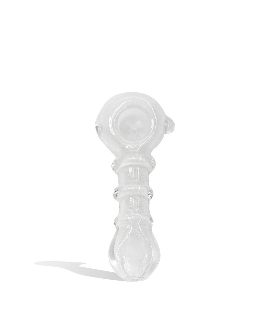 4 inch Maria Ring Glow in the Dark Handpipe on white background