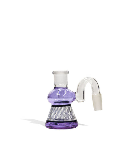 Purple 4 Inch Multi Colored Glass Ash Catcher Front View on White Background