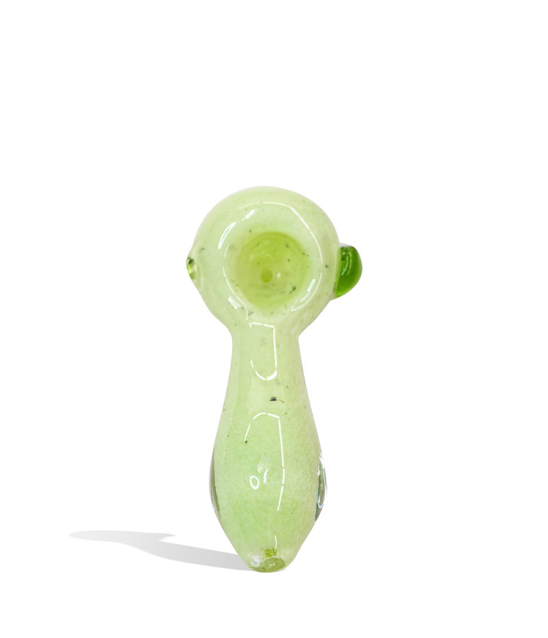 Green 4 inch Slime Colored Mixed Handpipe on white background