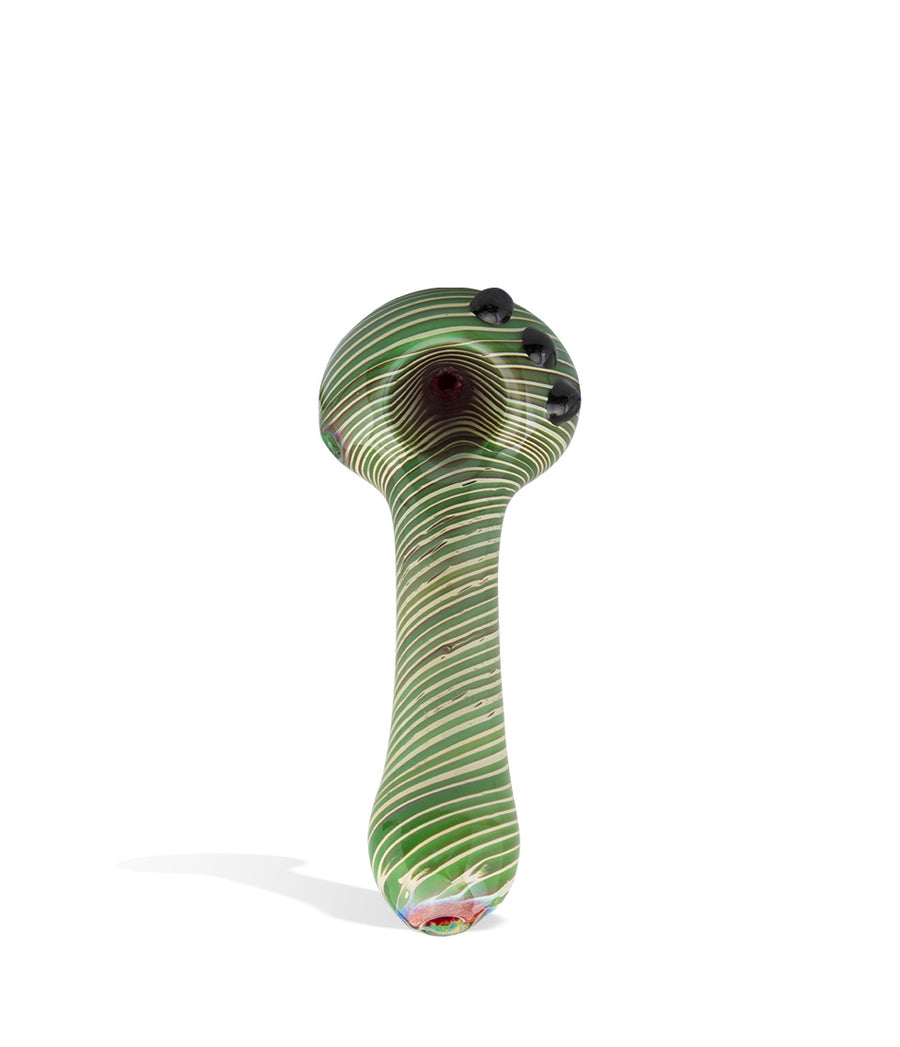 4 inch Thick Hand Pipe with Mixed Color on white background