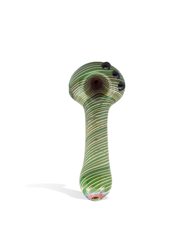 4 inch Thick Hand Pipe with Mixed Color on white background