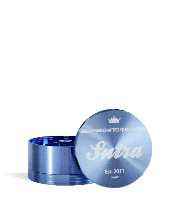 Blue Sutra Vape Aluminum 4 Piece 50mm Grinder on white studio background