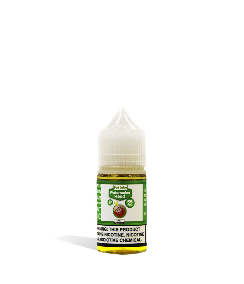 Watermelon Head Pod Juice Salt Nicotine 30ML 55MG on white background