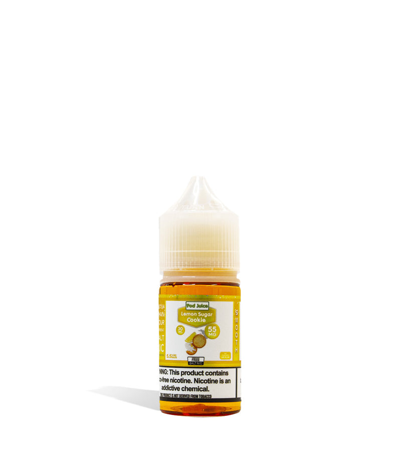 Lemon Sugar Cookie Pod Juice Salt Nicotine 30ML 55MG on white background