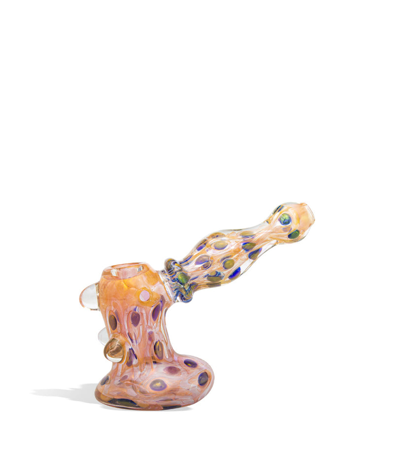 5 inch Fancy Colored Art Hammer Hand Pipe on white background