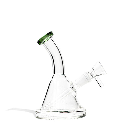 Green 5 Inch Mini Oil Rig with Colored Lip on white background