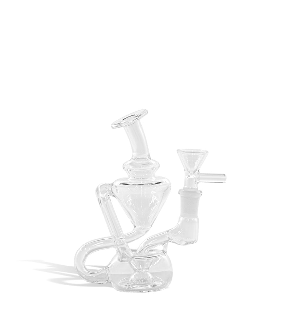 5 inch Mini Recycler Water Pipe with 10mm Bowl on white background