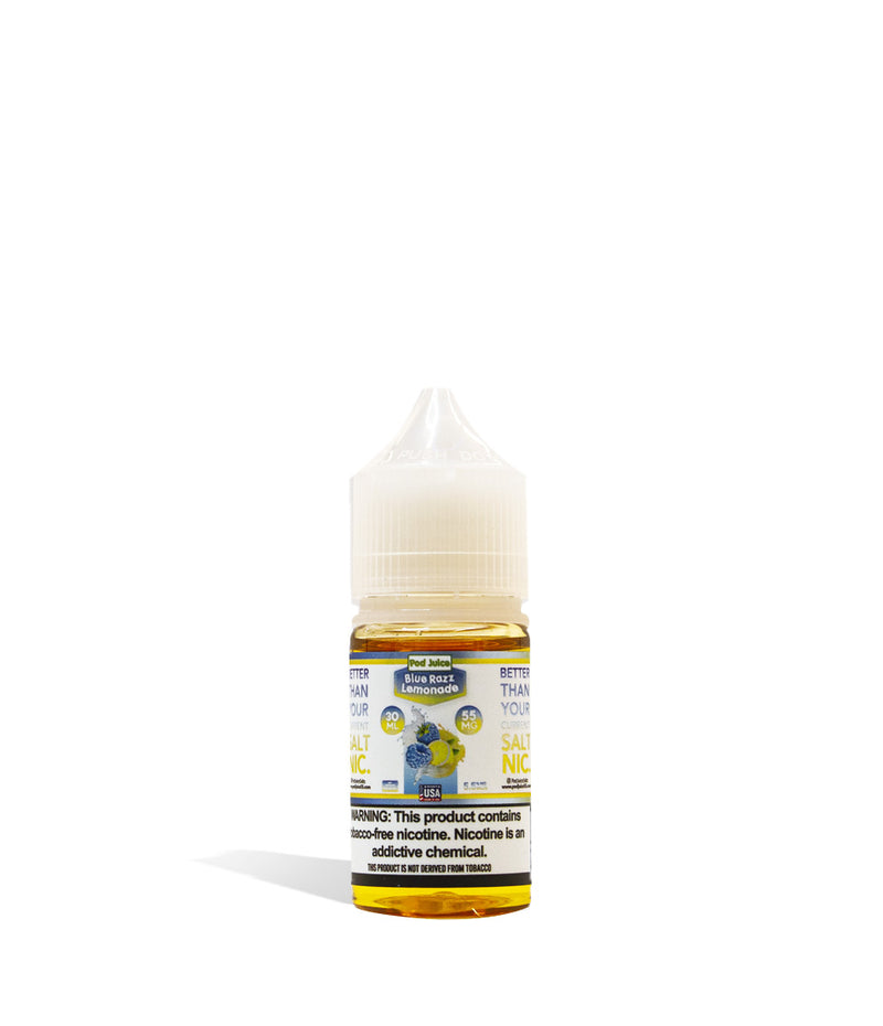Blue Razz Lemonade Pod Juice Salt Nicotine 30ML 55MG on white background