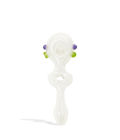 6 inch Glow in the Dark Hand Pipe with Donut Body on white background
