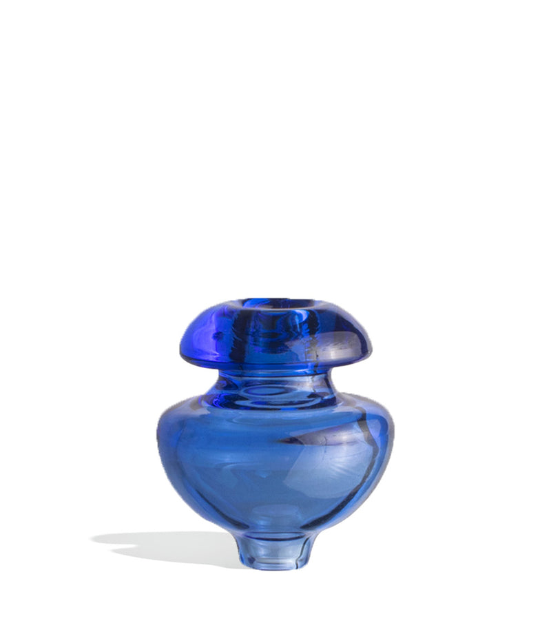 Royal Blue Puffco Peak Ball Cap and Tether Directional Ball Cap on white studio background