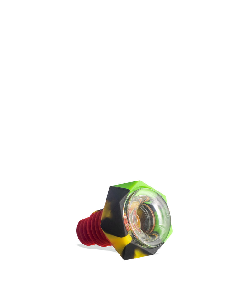 Bowl top view Alien Ape Silicone Bowl with Glass Insert 14mm/18mm 12pk on white background