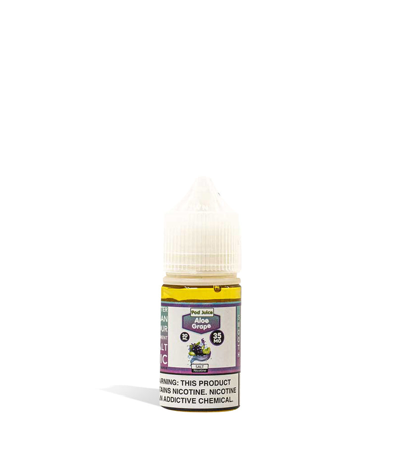 Aloe Grape Pod Juice Salt Nicotine 30ML 35MG on white background
