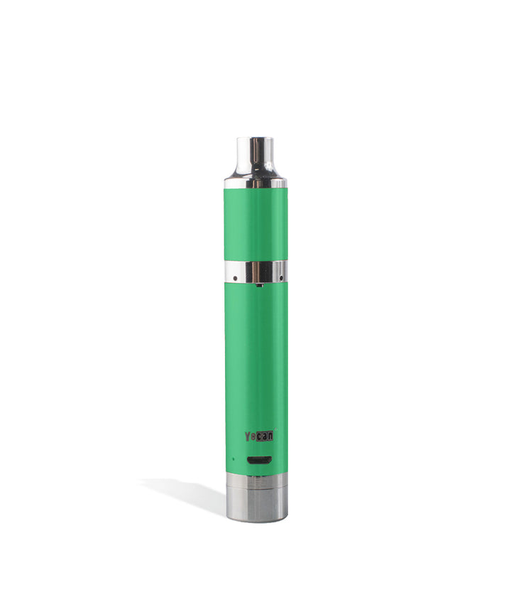 Azure Green Yocan Magneto Concentrate Vaporizer on white studio background