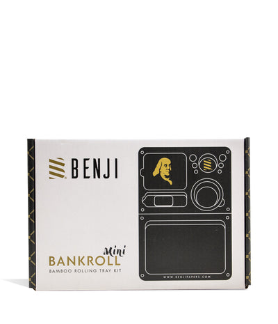 Benji OG Bankroll Mini Bamboo Rolling Tray Kit Box on white background