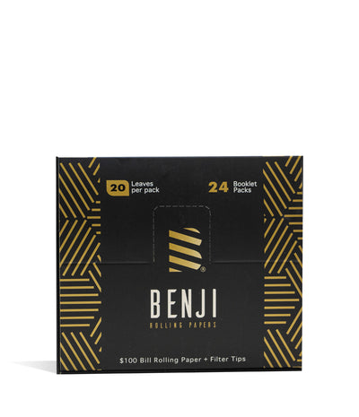 Benji OG Rolling Papers and Filter Tips 24pk Display box on white studio background