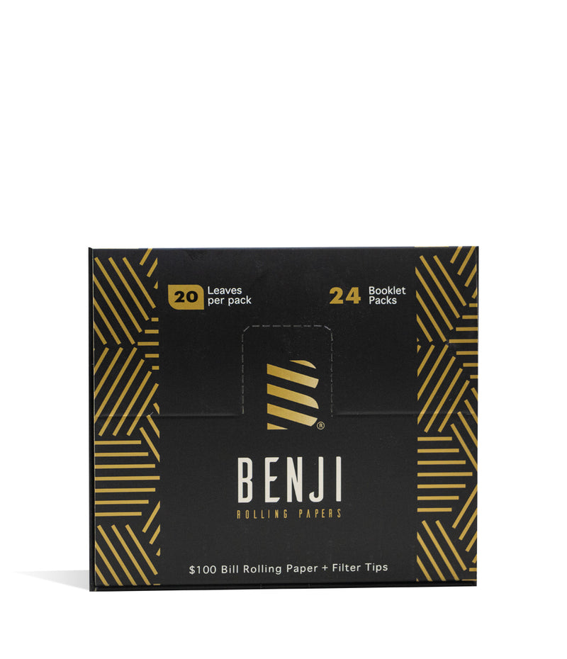 Benji OG Rolling Papers and Filter Tips 24pk Display box on white studio background