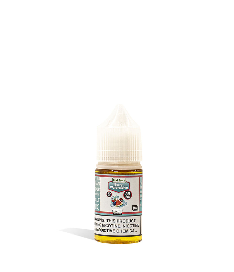 Berry Watermelon Pod Juice Salt Nicotine 30ML 35MG on white background