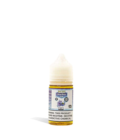 Blue Razz Ice Pod Juice Salt Nicotine 30ML 35MG on white background