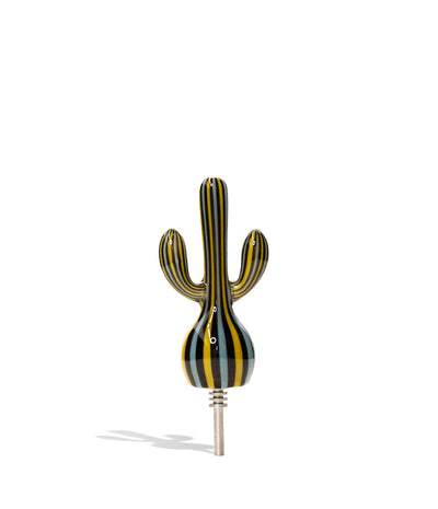 Cactus Boro Glass Honey Straw with 10mm Ti Tip on white background
