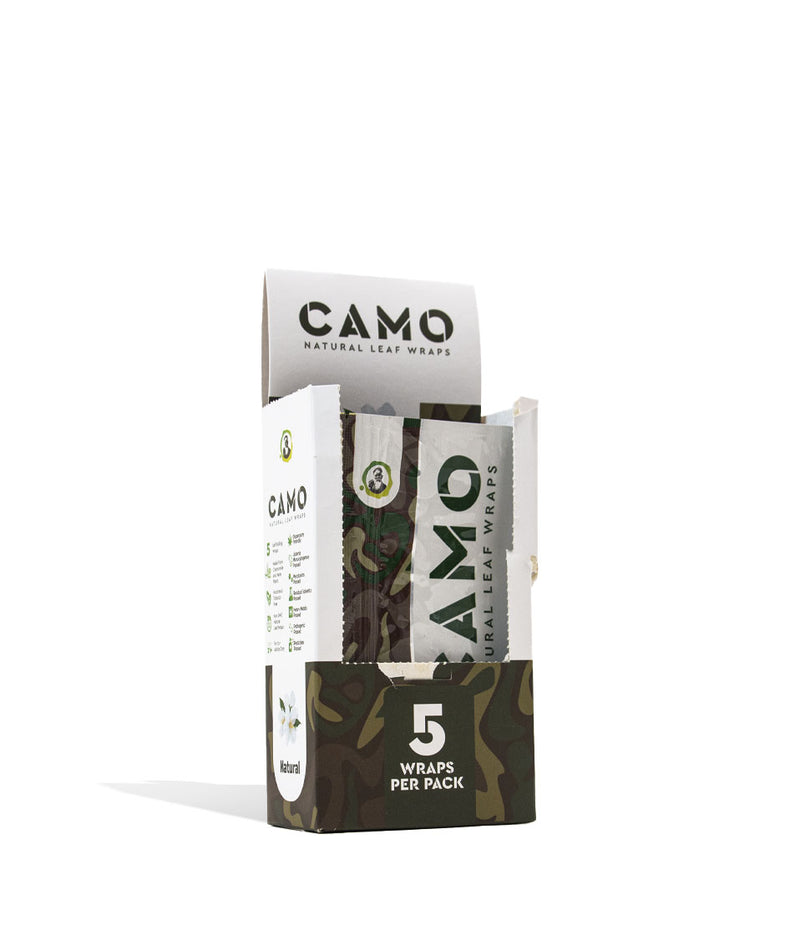 Natural Camo Natural Leaf Chamomile Wrap 25pk on white studio background