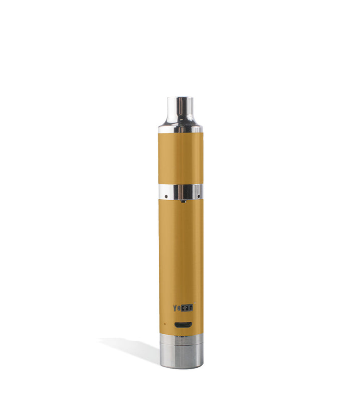 Champagne Yocan Magneto Concentrate Vaporizer on white studio background