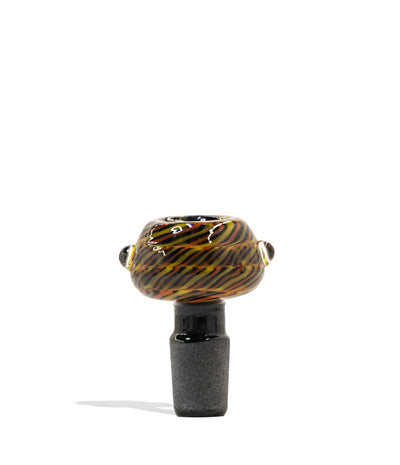 18mm Colored Bowl with Black Ground Glass Joint on white studio background