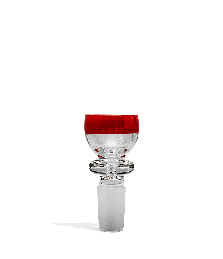 Red Colored Cone 14mm Male Bowl on white background