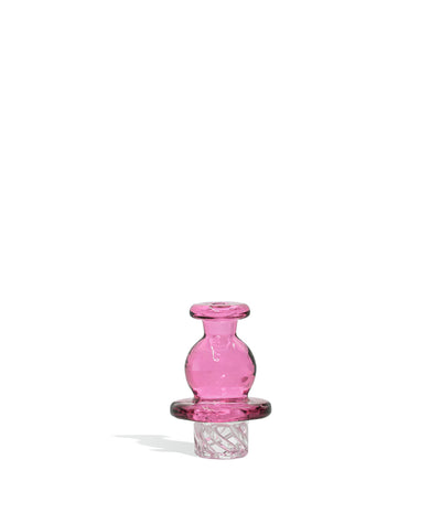 Pink Colored Turbine Airflow Carb Cap on white background