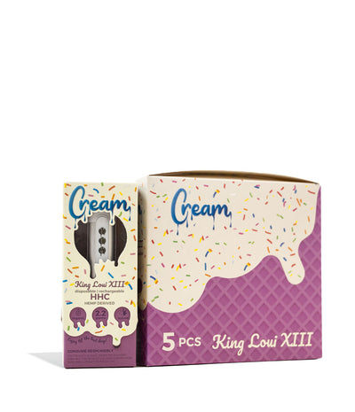 King Loui XIII Cream 2.2g HHC Disposable 10pk on white studio background