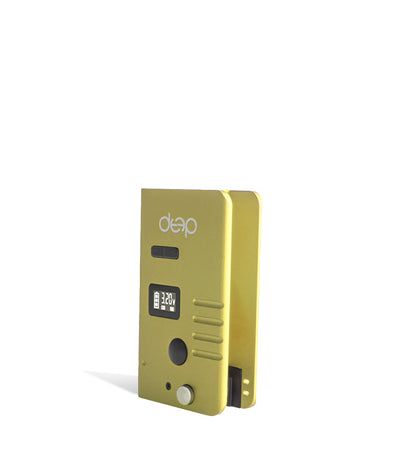 Gold side view Deep Kit Cartridge and Pod Vaporizer on white background