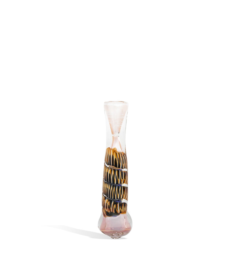 Double Glass Chillum on white background