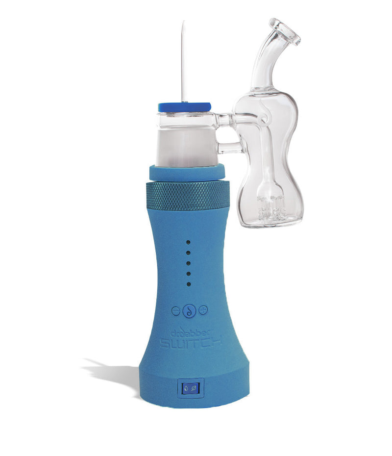 Cyan Dr. Dabber Switch Dual Function ERig on white background