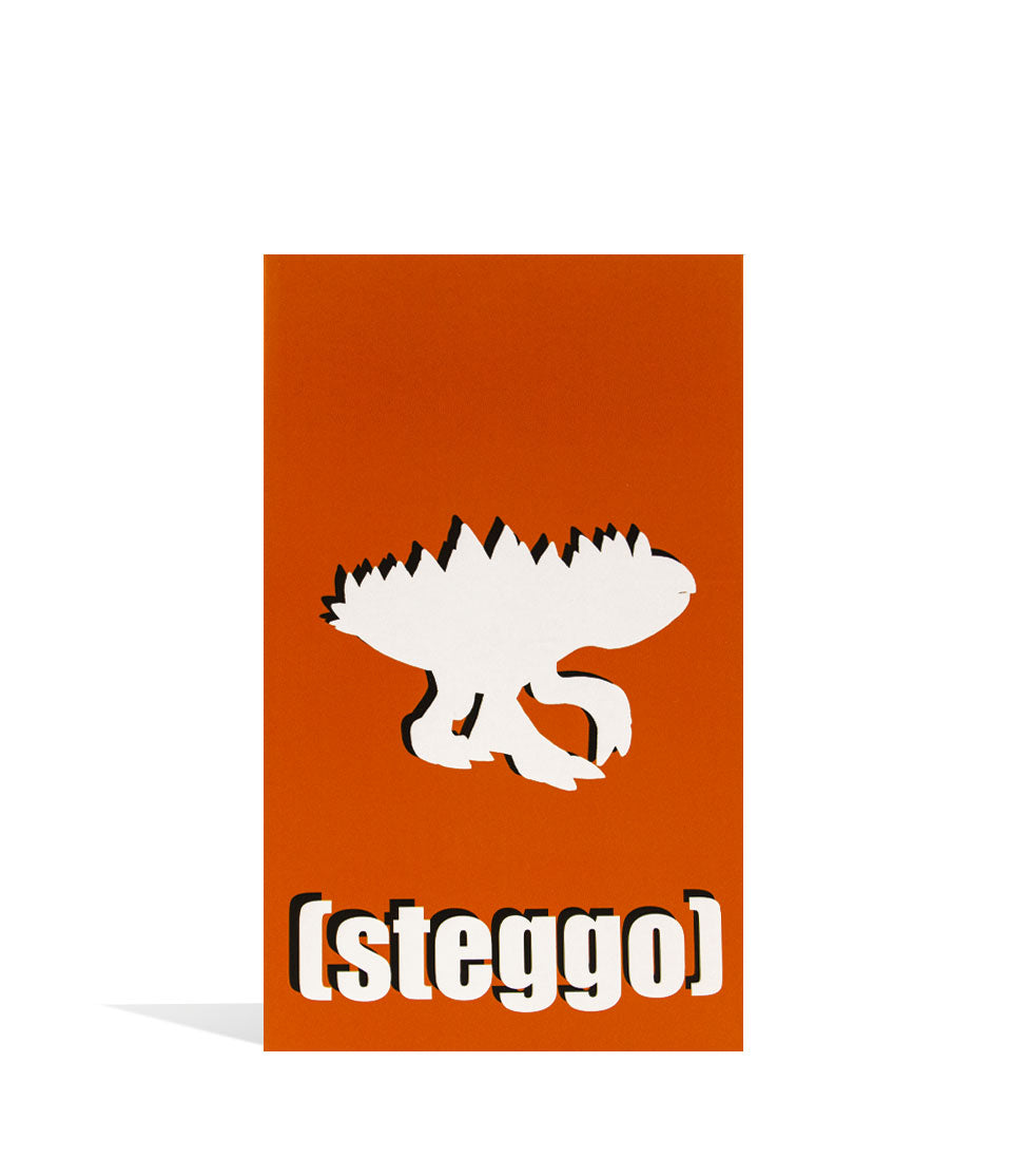 Elbo Glass Orange Steggo Vinyl Figure Packaging Front View on White Background