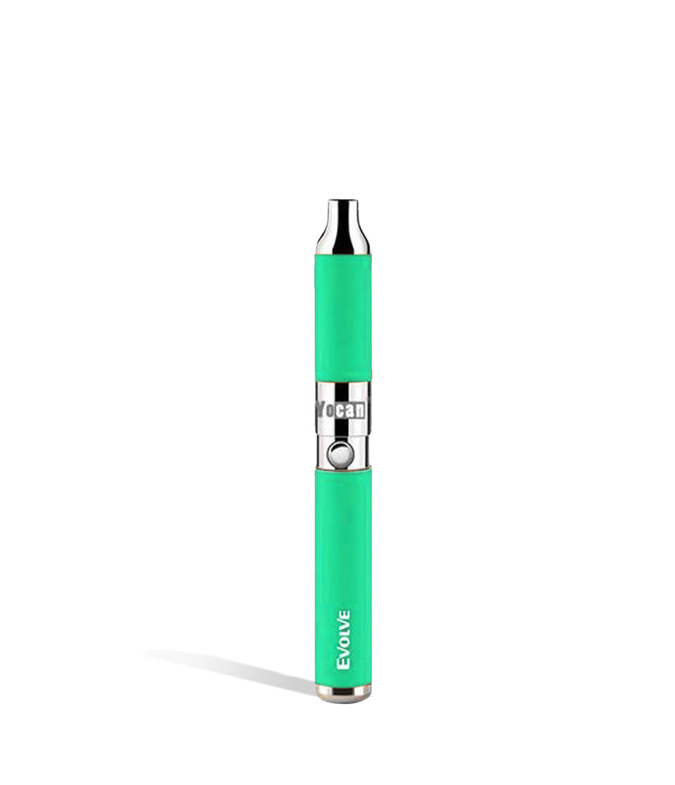 Azure green Yocan Evolve Concentrate Kit on white studio background
