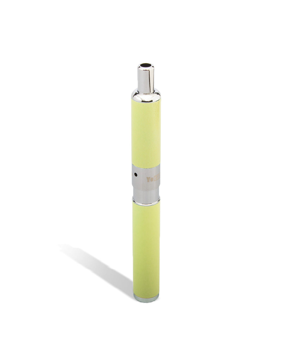 Apple Green above view Yocan Evolve-D Dry Herb Vaporizer on white background
