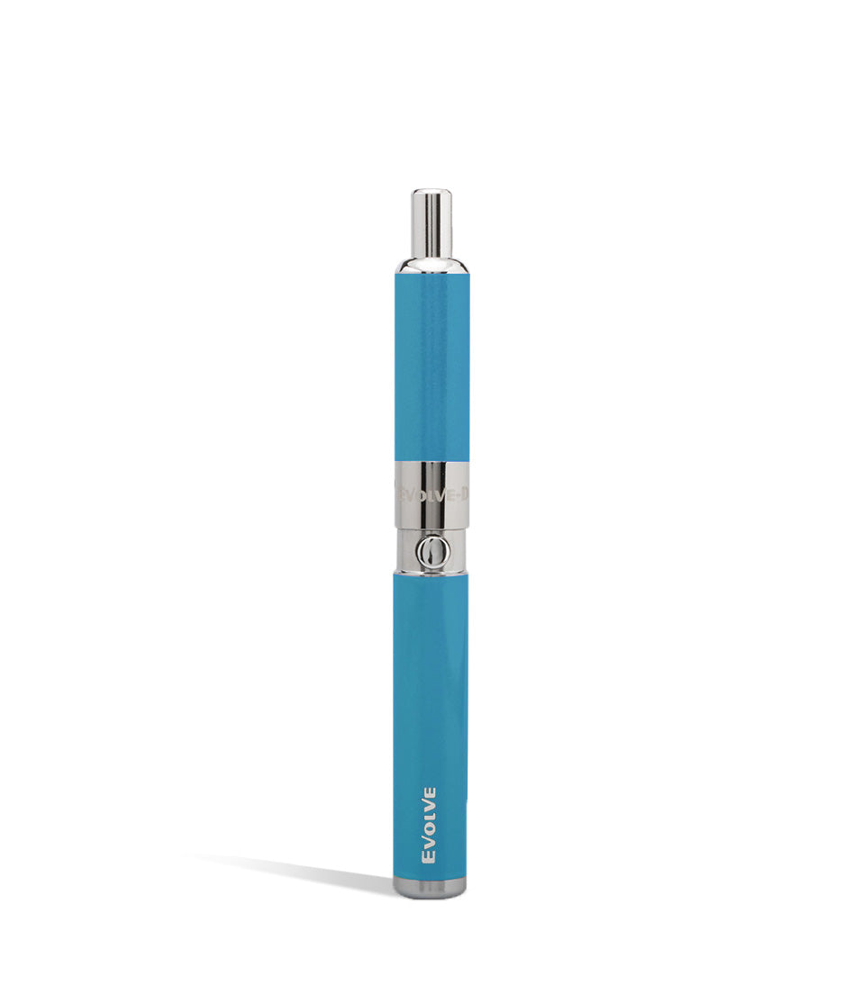 Blue front view Yocan Evolve-D Dry Herb Vaporizer on white background