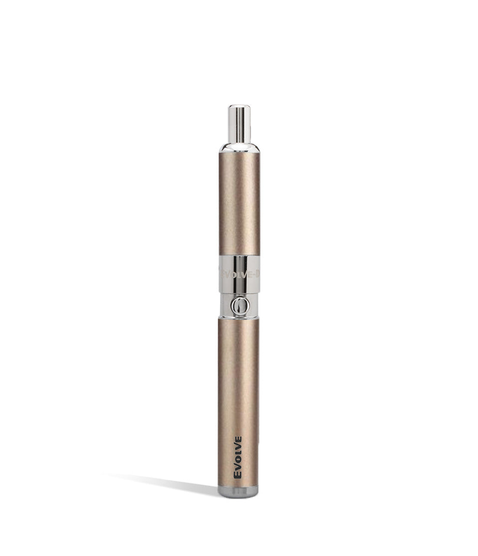 Gold front view Yocan Evolve-D Dry Herb Vaporizer on white background