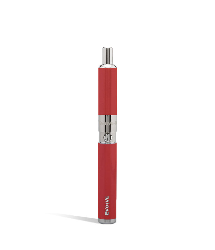 Red front view Yocan Evolve-D Dry Herb Vaporizer on white background