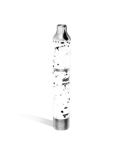 White Black Spatter above view Wulf Mods Evolve Plus Concentrate Vaporizer on white studio background