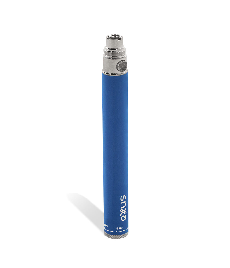 Cosmic Blue above Exxus Vape 1100 Cartridge Vaporizer on white background