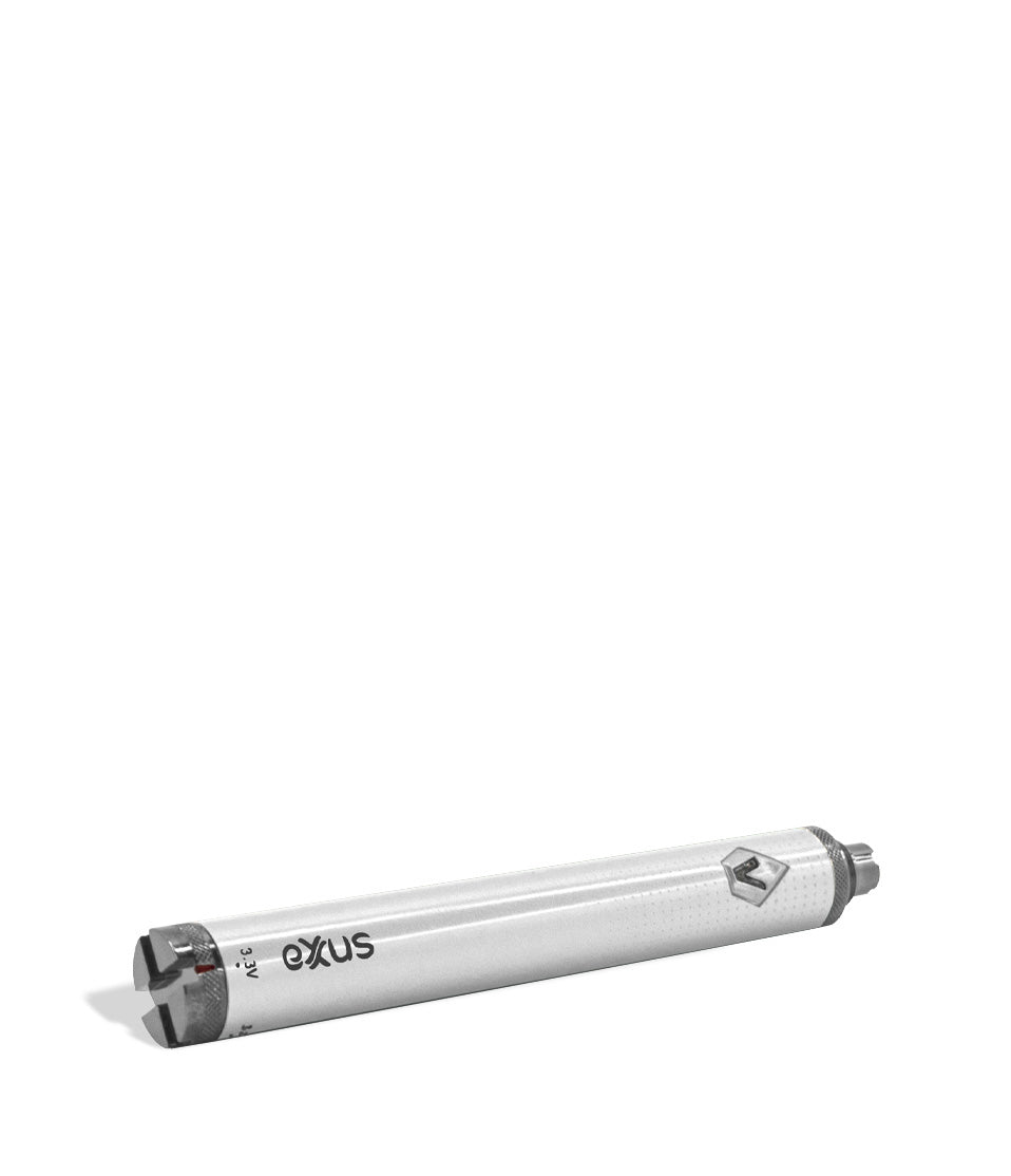 White bottom view Exxus Vape 1600 Cartridge Vaporizer on white backgroundExxus Vape 1600 Cartridge Vaporizer on white background