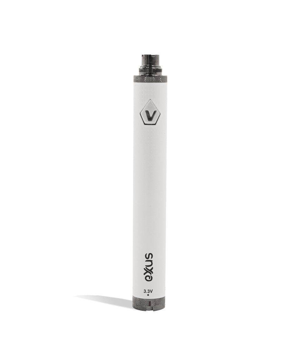 Pearl front view Exxus Vape 1600 Cartridge Vaporizer on white background